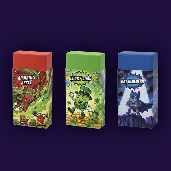 Rubby Rubber Mix Pack – Amazing Apple, Lucky Lime & Bat Blueberry