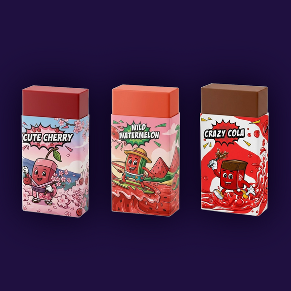 Rubby Rubber Mix Pack – Cute Cherry, Wild Watermelon & Crazy Cola