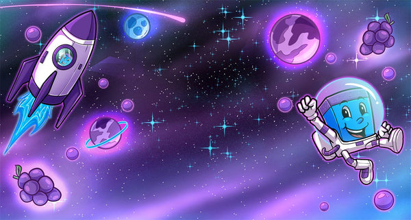 Rubby Rubber Galaxy Grape Radiergummi